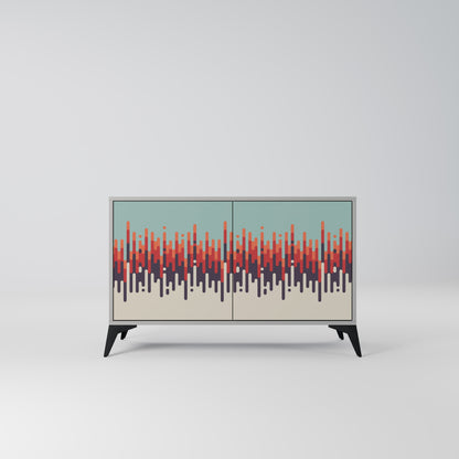 CHROMA CONTOURS 2-Door Sideboard in Grey Finish