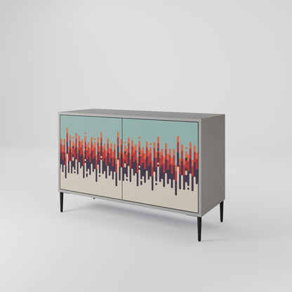 CHROMA CONTOURS 2-Door Sideboard in Grey Finish