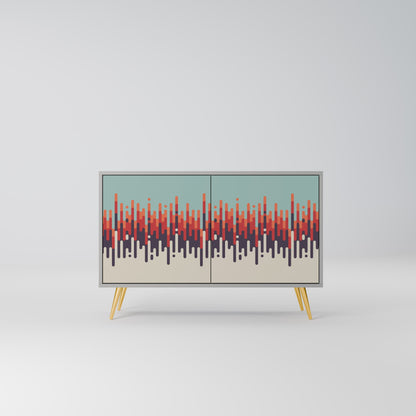 CHROMA CONTOURS 2-Door Sideboard in Grey Finish