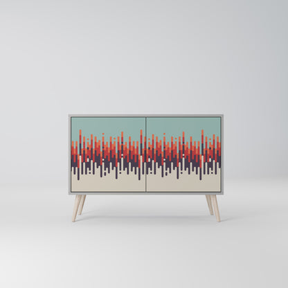 CHROMA CONTOURS 2-Door Sideboard in Grey Finish