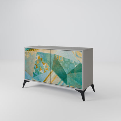 SPECTRUM SPLENDOR 2-Door Sideboard in Grey Finish