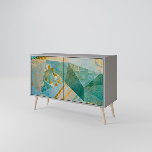 SPECTRUM SPLENDOR 2-Door Sideboard in Grey Finish