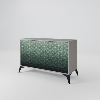 ORNAMENTAL GLIMMER 2-Door Sideboard in Grey Finish