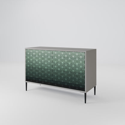 ORNAMENTAL GLIMMER 2-Door Sideboard in Grey Finish