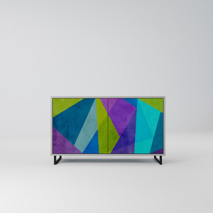 COLD SHOWCASE 2-Door Sideboard in Grey Finish