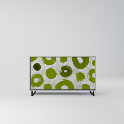GREEN RHAPSODY 2-Door Sideboard in Grey Finish