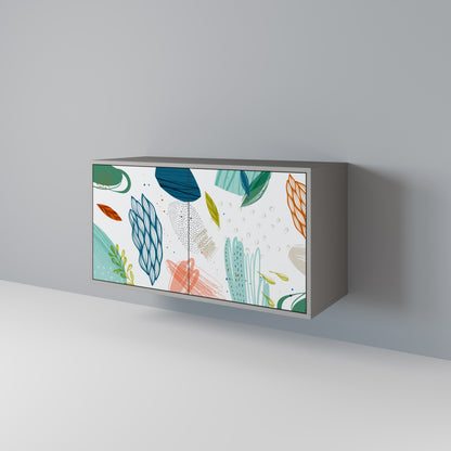 BOTANICAL HURRICANE 2-Door Sideboard in Grey Finish