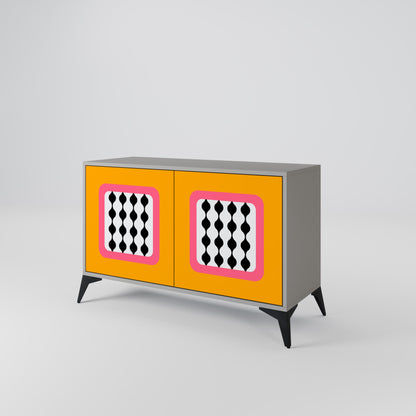 TEARS IN HEAVEN 2-Door Sideboard in Grey Finish