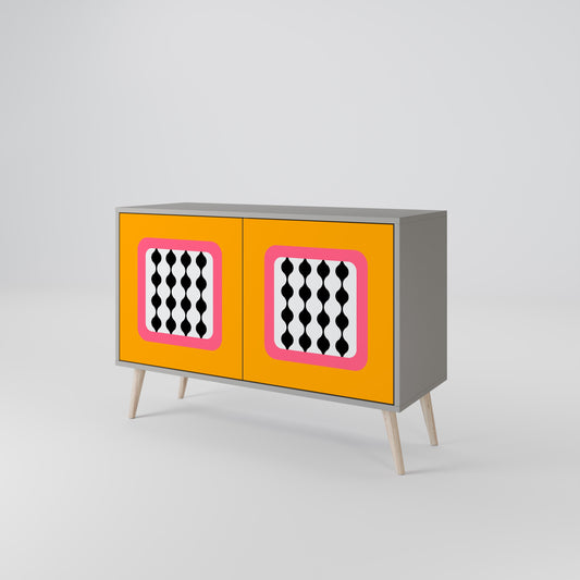 TEARS IN HEAVEN 2-Door Sideboard in Grey Finish