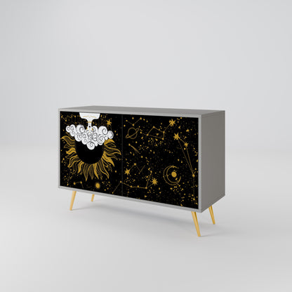 STELLAR CONSTELLATIONS 2-Door Sideboard in Grey Finish