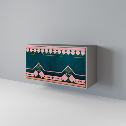 Credenza a 2 ante ROYAL COMPOSITION in finitura grigia