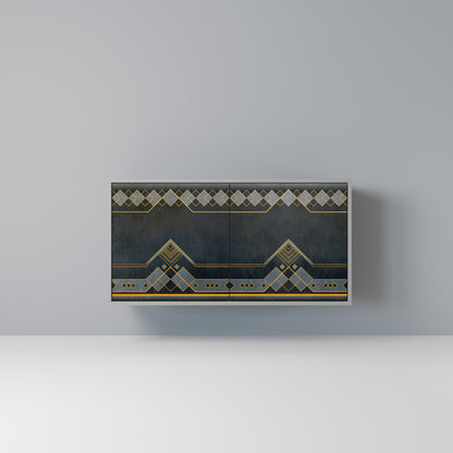 Credenza a 2 ante ROYAL ORDINARINESS in finitura grigia