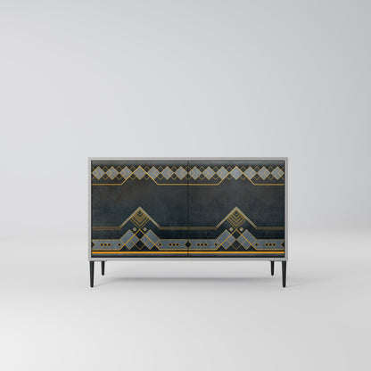 Credenza a 2 ante ROYAL ORDINARINESS in finitura grigia
