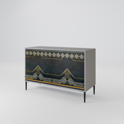 Credenza a 2 ante ROYAL ORDINARINESS in finitura grigia
