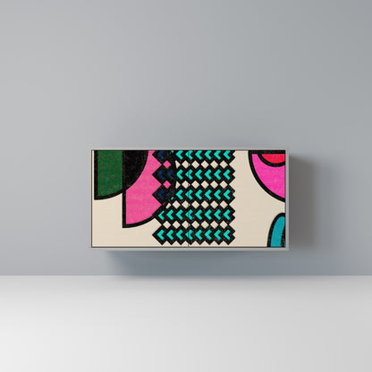 GEOMETRIC RHAPSODY 2-Door Sideboard in Grey Finish