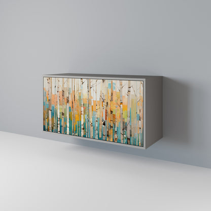 Credenza BIRCH KALEIDOSCOPE a 2 ante in finitura grigia