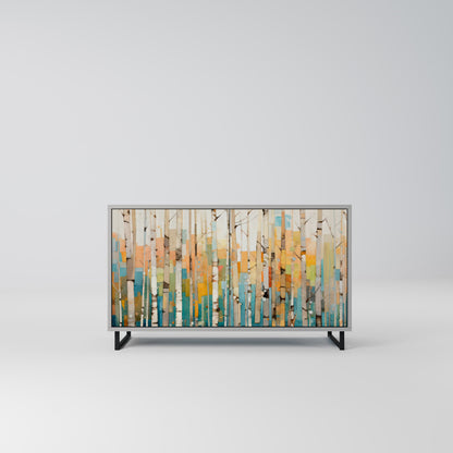 Credenza BIRCH KALEIDOSCOPE a 2 ante in finitura grigia
