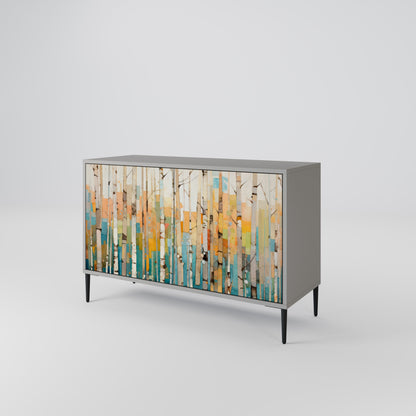 Credenza BIRCH KALEIDOSCOPE a 2 ante in finitura grigia
