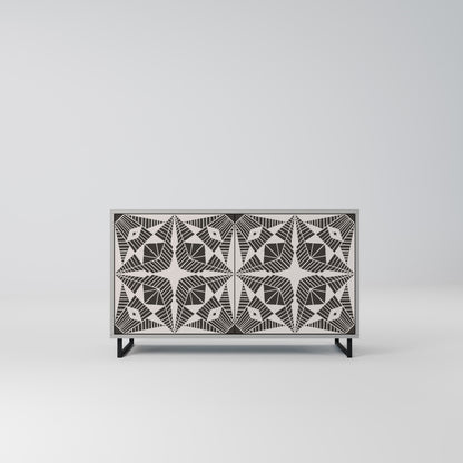 MONOCHROME NEXUS 2-Door Sideboard in Grey Finish
