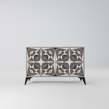 MONOCHROME NEXUS 2-Door Sideboard in Grey Finish
