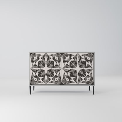 MONOCHROME NEXUS 2-Door Sideboard in Grey Finish