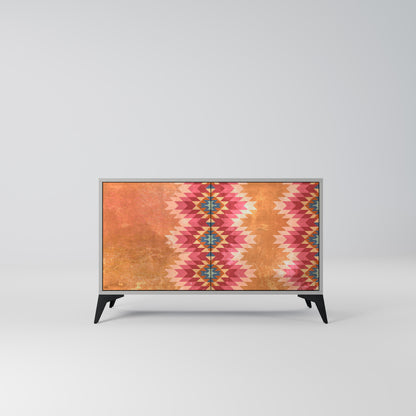 INDIAN FOLK 2-Door Sideboard in Grey Finish