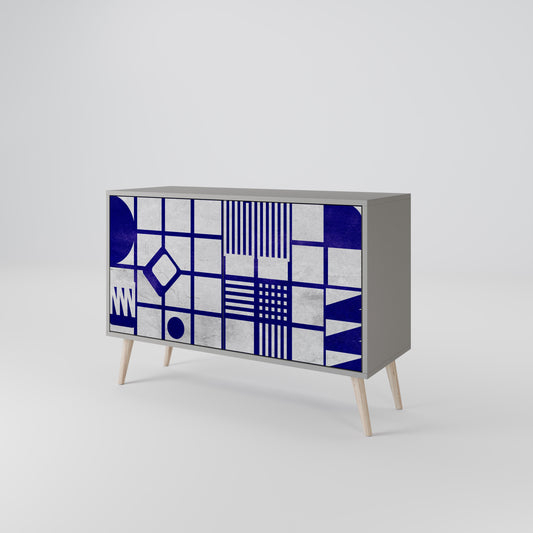 THE RIGHT PLACES 2-Door Sideboard in Grey Finish