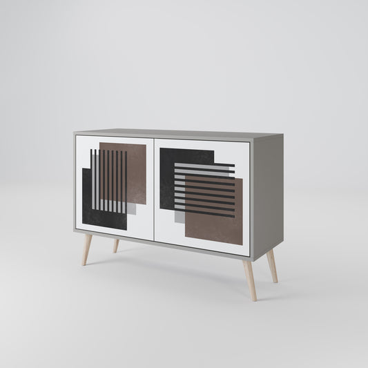 SHADOW SYNCHRONY 2-Door Sideboard in Grey Finish