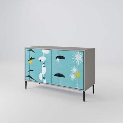 PATHS TO HAPPINESS 2-Door Sideboard in Grey Finish