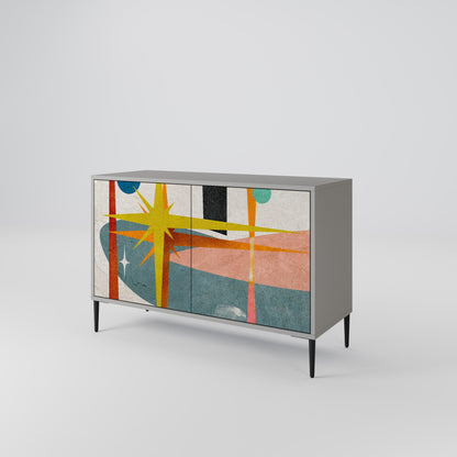 INTERSTELLAR VIBES 2-Door Sideboard in Grey Finish