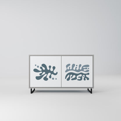 WONDERLAND VEGETATION 2-Door Sideboard in Grey Finish