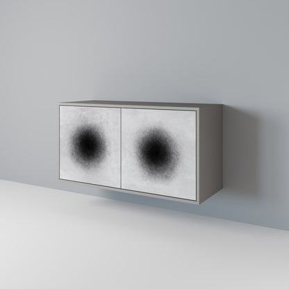 Credenza a 2 ante BLACK HOLE in finitura grigia