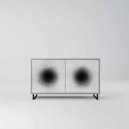 Credenza a 2 ante BLACK HOLE in finitura grigia