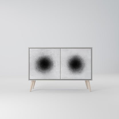 Credenza a 2 ante BLACK HOLE in finitura grigia