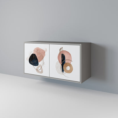 COLORFUL SHAPES 2-Door Sideboard in Grey Finish