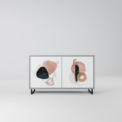 COLORFUL SHAPES 2-Door Sideboard in Grey Finish