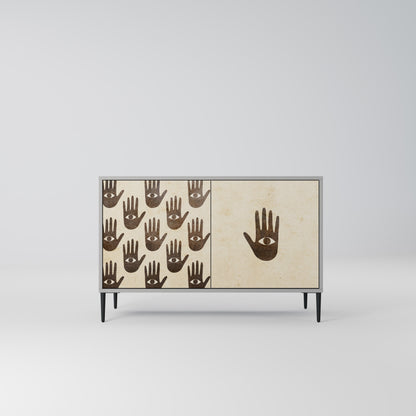 VEDI ALTRO Credenza a 2 ante in finitura grigia