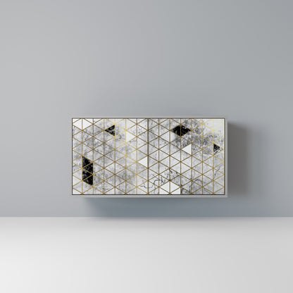 Credenza ASHEN ARIA a 2 ante in finitura grigia