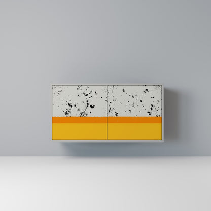 DYED BY ORANGE 2-Door Sideboard in Grey Finish