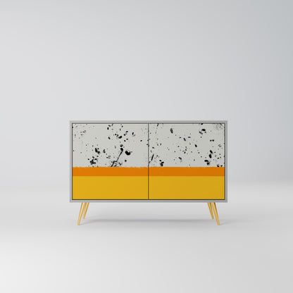 DYED BY ORANGE 2-Door Sideboard in Grey Finish
