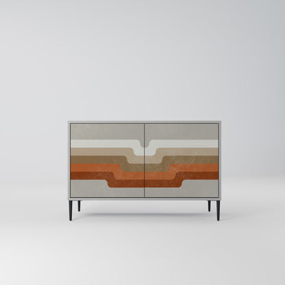 PECULIAR TRAIL 2-Door Sideboard in Grey Finish