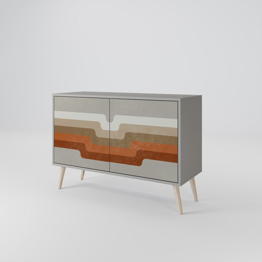 PECULIAR TRAIL 2-Door Sideboard in Grey Finish