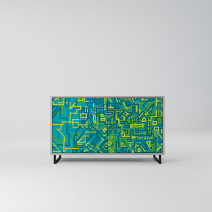 NOSTALGIC MEMORIES 2-Door Sideboard in Grey Finish