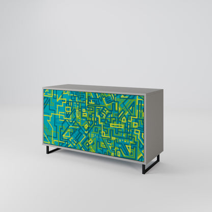 NOSTALGIC MEMORIES 2-Door Sideboard in Grey Finish