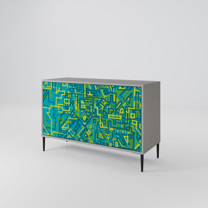 NOSTALGIC MEMORIES 2-Door Sideboard in Grey Finish