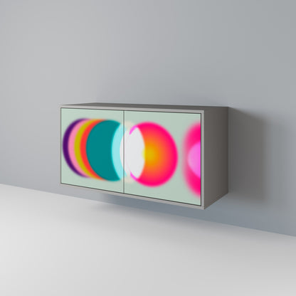 SYMPHONY OF COLORS 2-Door Sideboard in Grey Finish