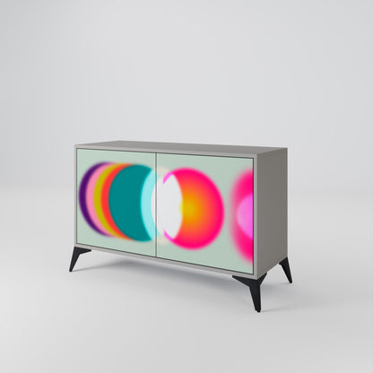 SYMPHONY OF COLORS 2-Door Sideboard in Grey Finish