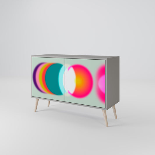SYMPHONY OF COLORS 2-Door Sideboard in Grey Finish