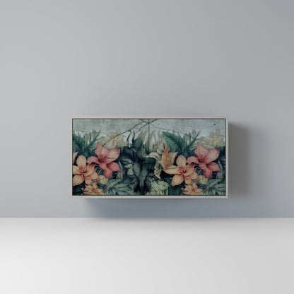 HEAVENLY BLOOM 2-Door Sideboard in Grey Finish