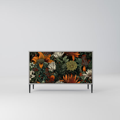 MIDNIGHT SPROUT 2-Door Sideboard in Grey Finish